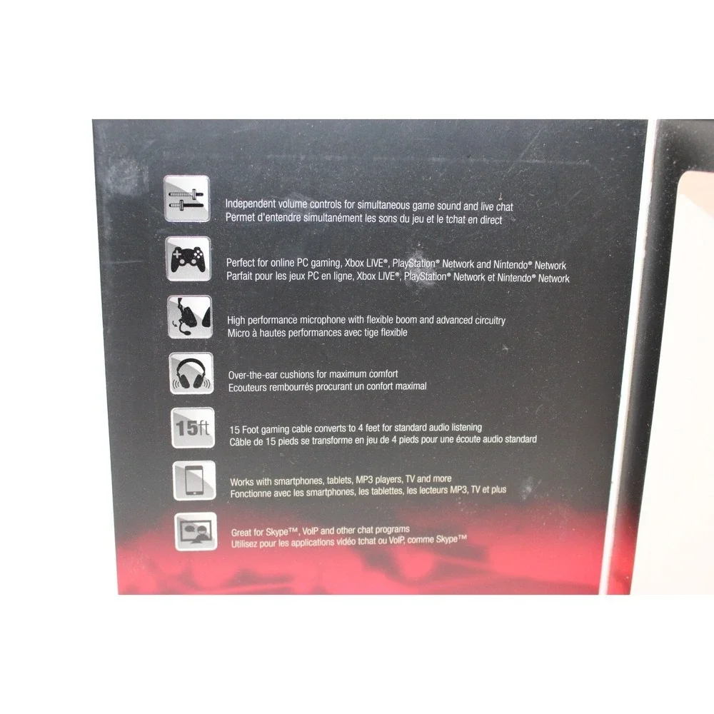 dreamGEAR Universal Elite Wired Headset‎ with Microphone for Xbox One - Red